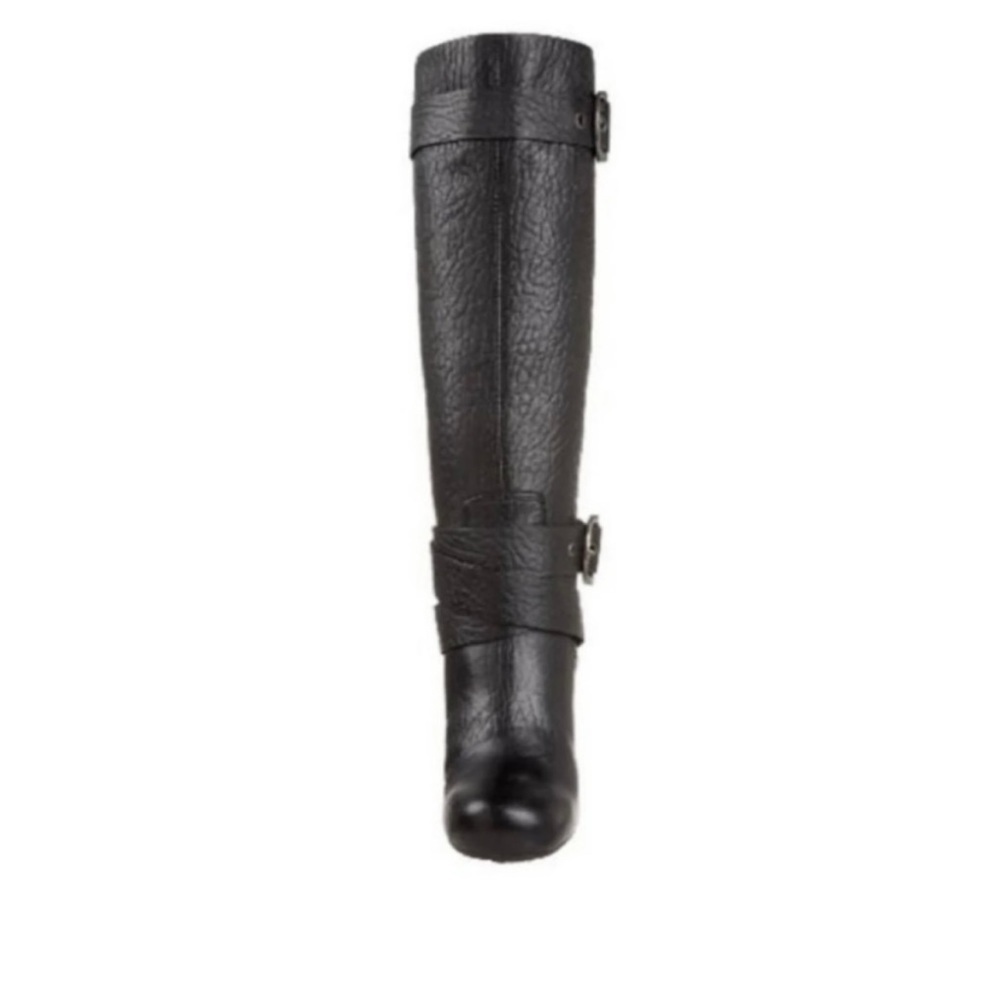 Lucky brand Candace biker black leather tall boots sz 7.5 - Picture 2 of 6